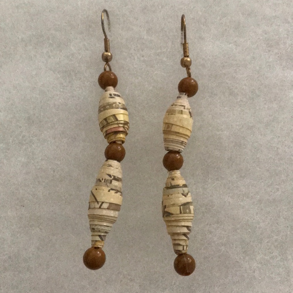 Unique Beaded Dangle Earrings